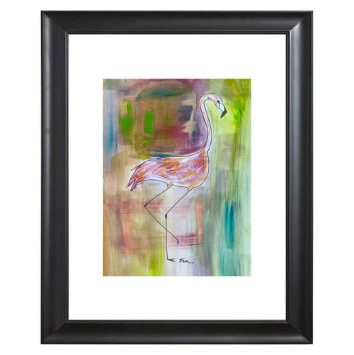 Catchii poster Flamingo Neon Abstract - meerkleurig - 297x210 cm