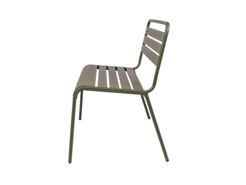 MaximaVida metalen tuinbank Max 120 cm olijfgroen