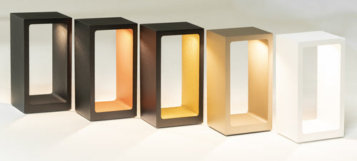 Artdelight tafellamp Corridor - 1 lichts - 8  x 18   cm - zwart goud