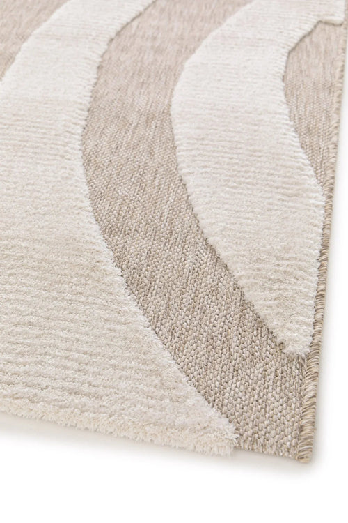 AFK Living vloerkleed Onde - reliëfeffect - beige - 120 x 170 cm