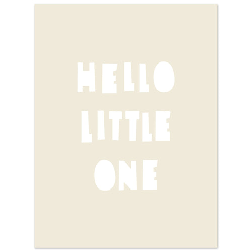 Artfulprints  Hello little one wit   poster 30x40 cm - vtwonen shop