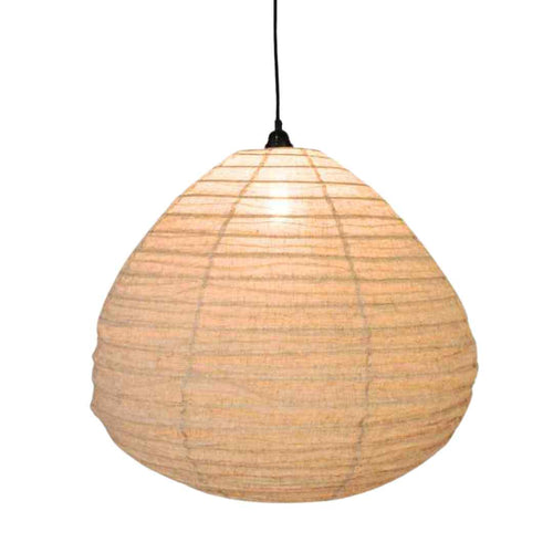 MÔMÉ Hanglamp Dome - taupe - linnen - XL - Ø 60 cm / H 54 cm - vtwonen shop