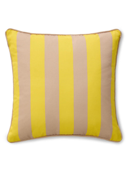 benuta binnen- en buitenkussens Reed - geel - 45x45 cm