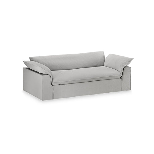 HKLIVING bank Nomad – corduroy rib cream – 244cm - vtwonen shop