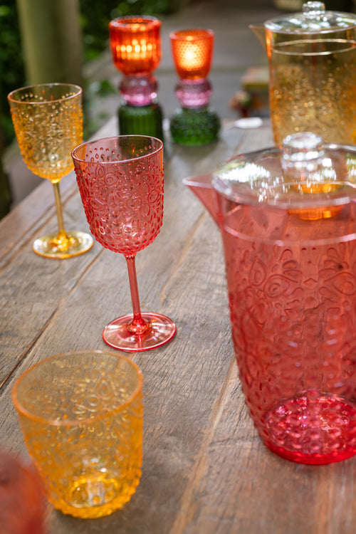 J-Line glas - kunststof - geel - doos van 6 - vtwonen shop