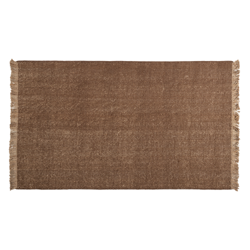 WOOOD vloerkleed 200x300 cm Ruglio - Wol/Jute - Bruin