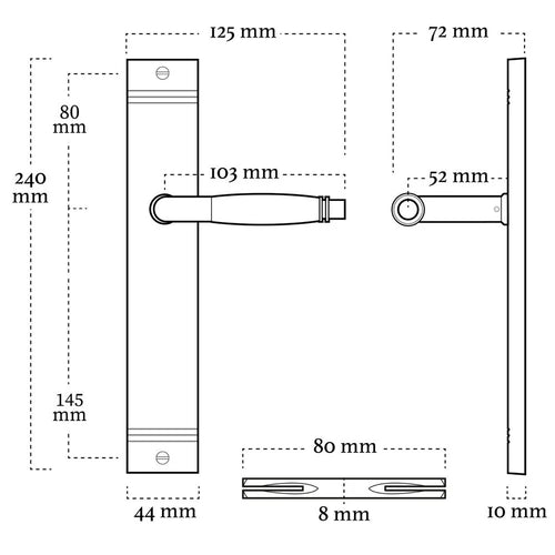 MooideurBeslag deurklink Retro - schild - mat nikkel - vtwonen shop