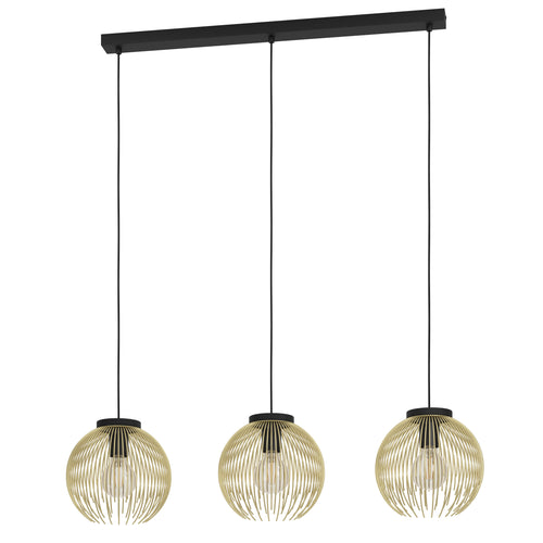 EGLO hanglamp Venezuela - e27 - 93,5 cm - goud/zwart - vtwonen shop
