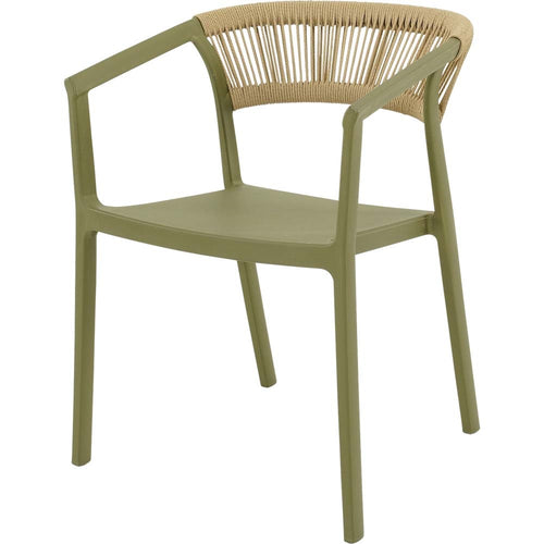 Lesli Living bistrostoel Terrasa - groen - 56x55x74,5cm
