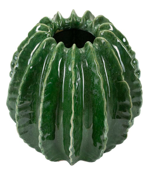 Groene keramische vaas cm ø 23,5x24,5