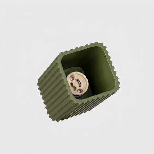 Sollux Lighting Plafondlamp RAYO 10 olijfgroen - 6x6x10cm