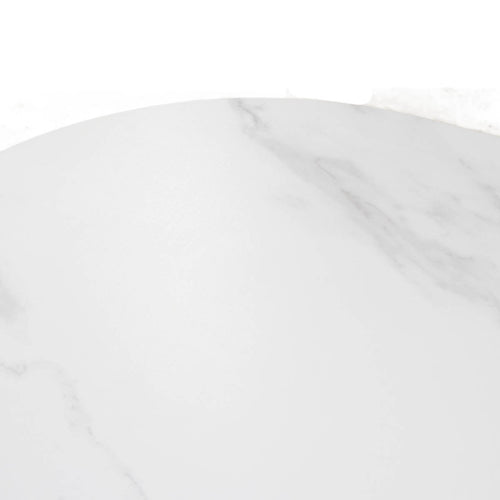 Giga Meubel Salontafel Alba - Rond Walnoot Hout/Keramisch - 80x80x35cm - vtwonen shop