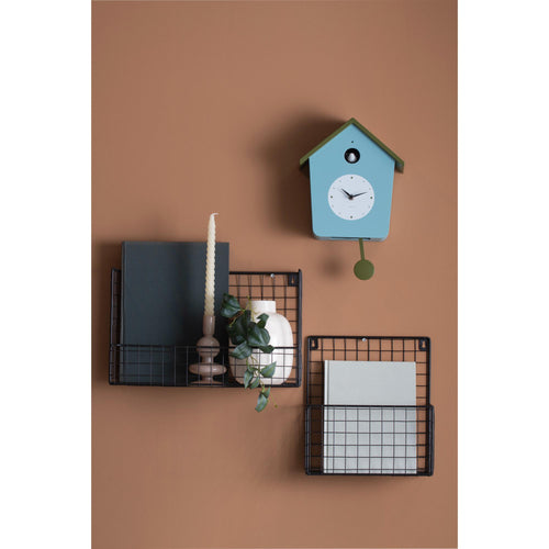 Karlsson wandklok Cuckoo Light - blauw - 23x10.5x26.4cm - vtwonen shop