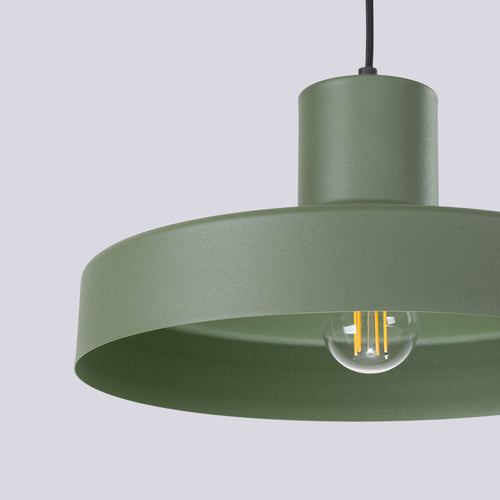 Sollux Lighting Hanglamp BILO olijfgroen - 35x35x120cm