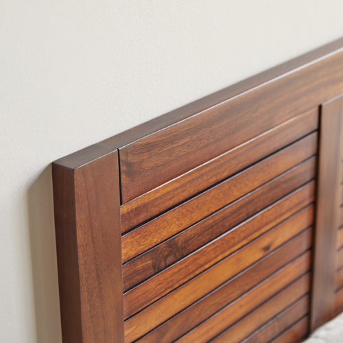 Tikamoon Hoofdbord van massief acaciahout 90 cm - Bruin - vtwonen shop