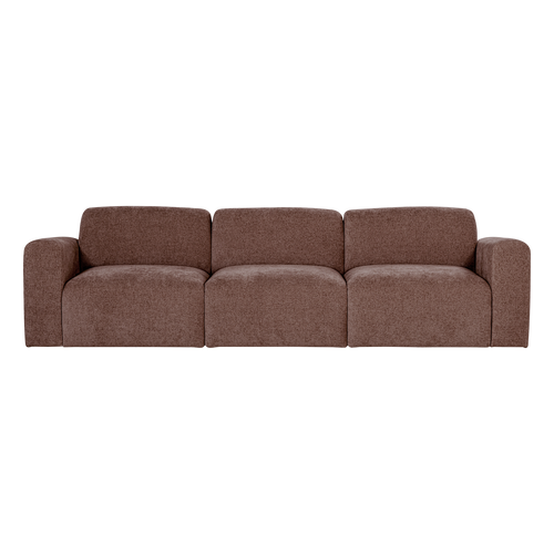 WOOOD 3-zits bank slub Umina - Chenille - Oudroze