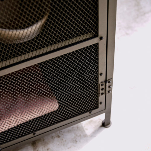 Tikamoon Kolomkast van strekmetaal - Zwart