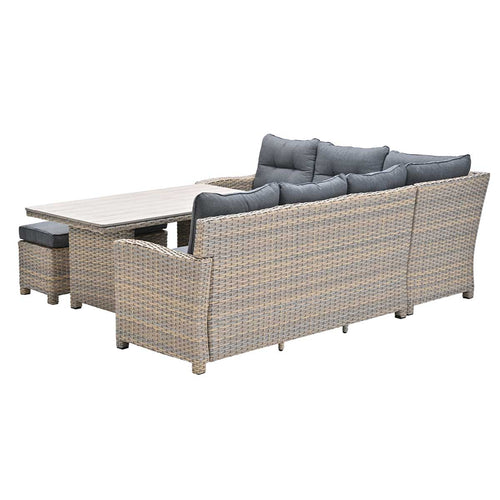 Garden Impressions lounge dining set Alaska vintage willow - 6-delig - links