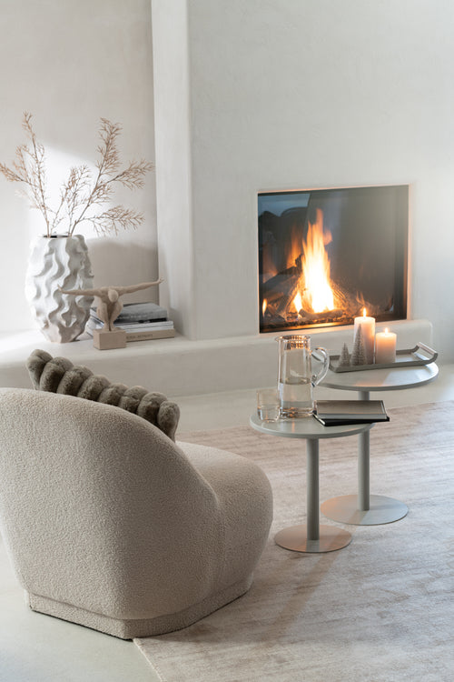 J-Line plateau Rechthoek - metaal/polyresin - 2 stuks - vtwonen shop