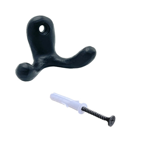 Brût Homeware | Dubbele handdoekhaak | Set van 4 | Kapstokhaak | Wandhaak