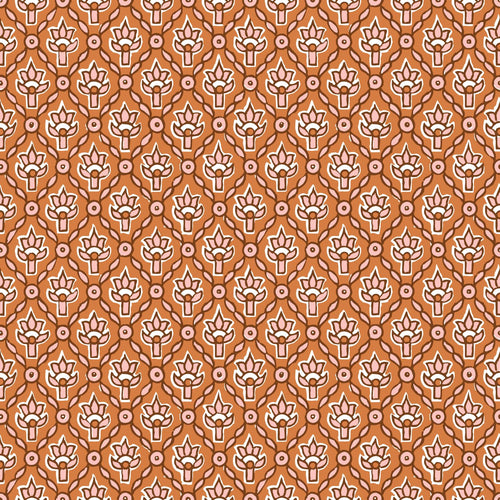 ESTAhome behang vintage bloemen oranje en roze - 50 x 900 cm - 131542 - vtwonen shop