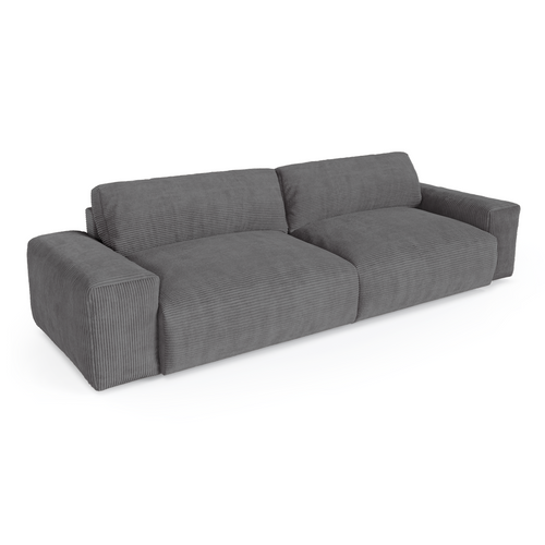 Sia Home - 4-zitsbanken BLISS - Corduroy - Antraciet grijs - 240cm - vtwonen shop