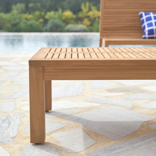 Tikamoon Loungetafel in massief teakhout Teo - Naturel