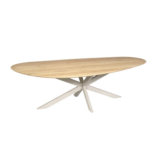 Starfurn Eettafel Cloud - Rechthoekig Zand/Eikenhout - 240x110x76cm