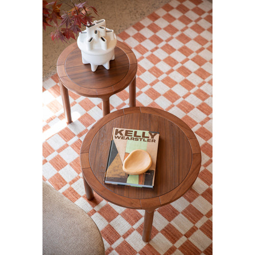 Zuiver Storm Salontafel Rond 60 cm Hout Walnoot - Bruin - vtwonen shop