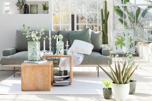 J-Line kandelaar Effen - glas - transparant - large - vtwonen shop