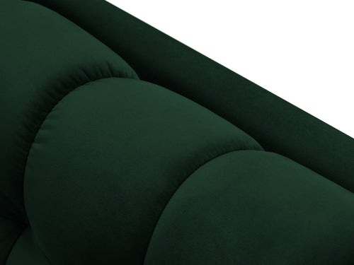 Cosmopolitan Design linker meridiaan Bali flueel, flessengroen - 185x102x75cm