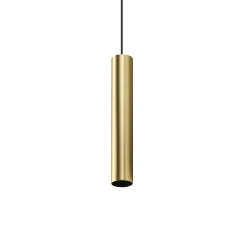 Ideal Lux LOOK 40 cm superslanke hanglamp voor aan het plafond, messing, 1x GU10 fitting