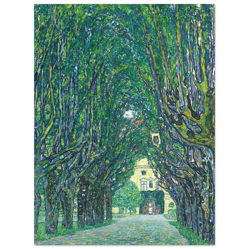 Artfulprints Poster Gustav Klimt - Avenue of Schloss Kammer Park   - 30x40 cm - Groen
