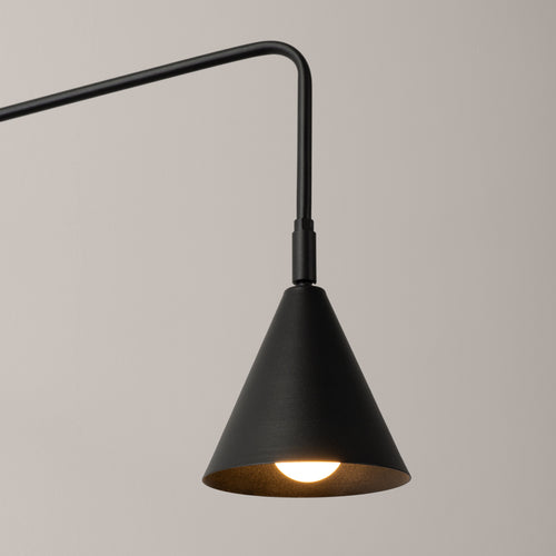 Sollux Lighting Wandlamp NOX zwart - 14x61x30cm
