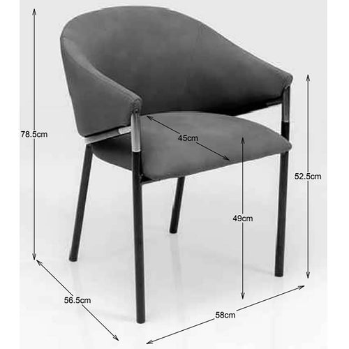 Kare Design Stoel met armleuningen Boulevard Boucle creme - vtwonen shop