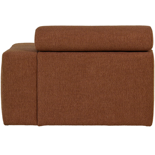 WOOOD 1-zits element bank arm rechts Novi - Polyester - Terra - 86x109x113