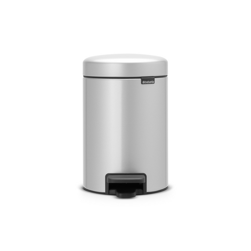 Brabantia NewIcon Pedaalemmer, 3 liter, kunststof binnenemmer - Metallic Grey