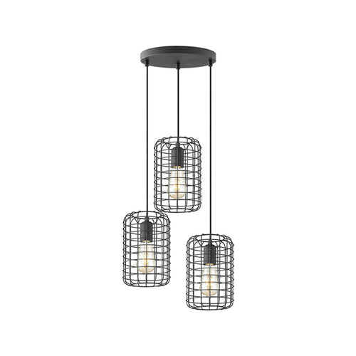 LABEL51 Hanglamp Solido - Zwart Metaal - 32x32x127cm