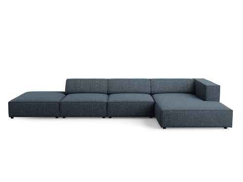Cosmopolitan Design rechter hoekbank Arendal 5-zits, chenille, koningsblauw - 166x341x70cm
