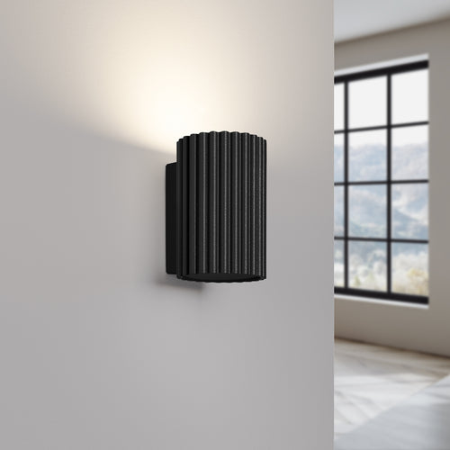 Sollux Lighting Wandlamp KARBON 10 zwart - 6,5x8,5x10cm
