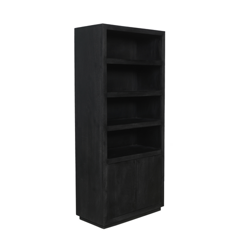 Starfurn  boekenkast Brussel - zwart - 45x90x200cm - vtwonen shop