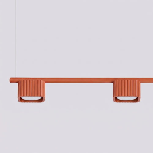 Sollux Lighting Kroonluchter RIFF 4 rode oker Gx53 - 122x10x208cm