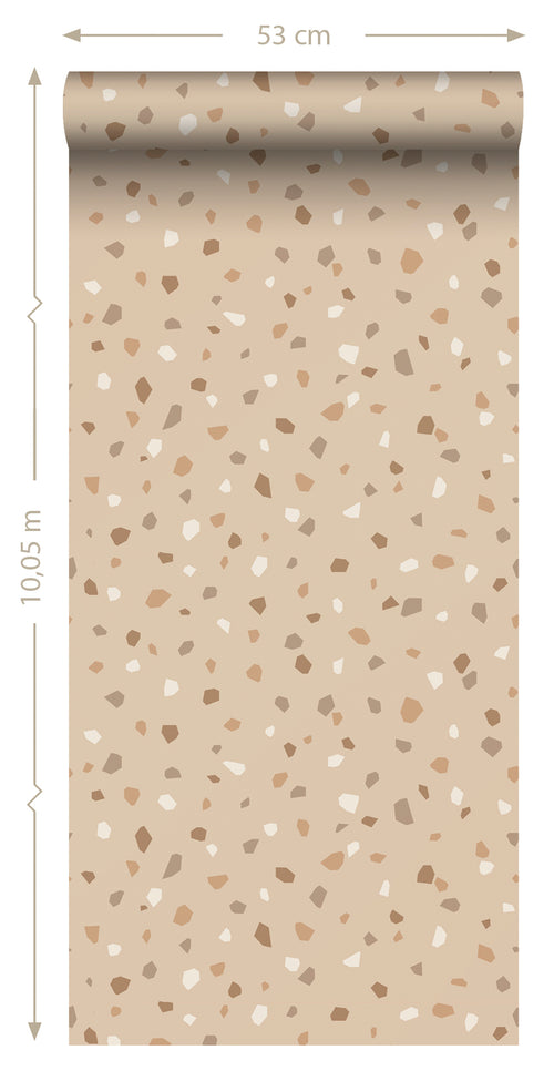 ESTAhome behang terrazzo lichtbeige - 50 x 900 cm - 139826 - vtwonen shop