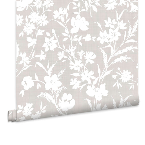 Laura Ashley Vliesbehang - Rye Dove Grey