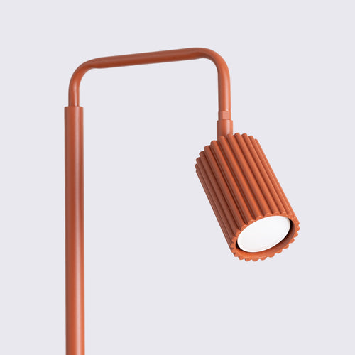Sollux Lighting Vloerlamp KARBON 1 rode oker - 30x30x160cm