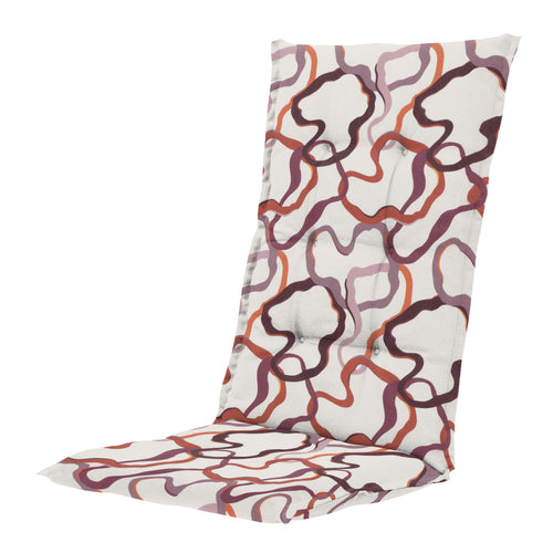 Madison tuinstoelkussen hoge rug Blaze - multikleur - 123x50x5cm - set van 4