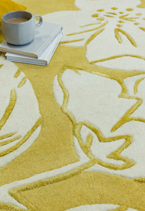 Vloerkleed MOMO Rugs Matrix MAX15 Devore Yellow 160x230 cm - vtwonen shop