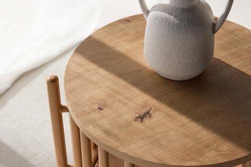 Rebellenclub Bijzettafel Rune - ¿45 cm - Naturel