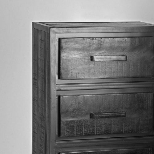 LABEL51 Ladekast Chili - Zwart Mangohout - 50x30x105cm - vtwonen shop