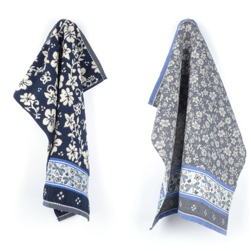 Luxe Keukendoek en Theedoek Dragonfly Donkerblauw - Bunzlau Castle - 100% biologisch GOTS katoen